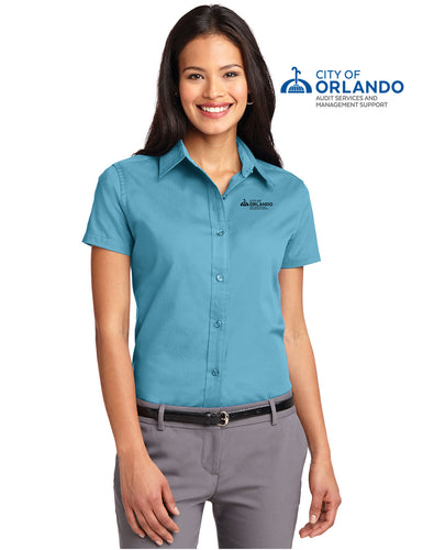 Audit Services and Managment Support - Port Authority® Ladies Short Sleeve Easy Care Shirt - L508