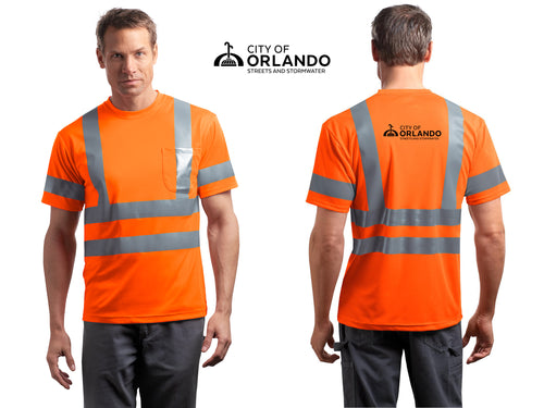 Streets & Stormwater - CornerStone® - ANSI 107 Class 3 Short Sleeve Snag-Resistant Reflective T-Shirt - CS408