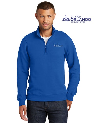 City Clerk - Port & Company® Mens/Unisex Fleece 1/4-Zip Pullover Sweatshirt - PC850Q