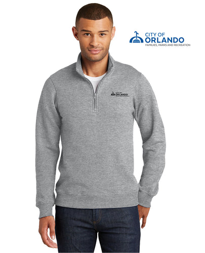 Families Parks and Recreation - Port & Company® Mens/Unisex Fleece 1/4-Zip Pullover Sweatshirt - PC850Q
