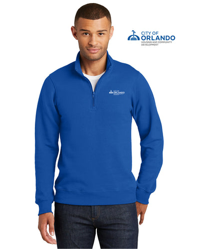 Housing and Community Development - Port & Company® Mens/Unisex Fleece 1/4-Zip Pullover Sweatshirt - PC850Q