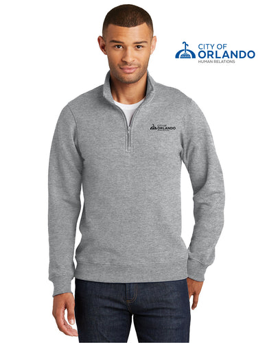 Human Relations - Port & Company® Mens/Unisex Fleece 1/4-Zip Pullover Sweatshirt - PC850Q