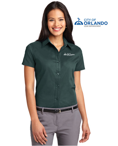 Code Enforcement - Port Authority® Ladies Short Sleeve Easy Care Shirt - L508