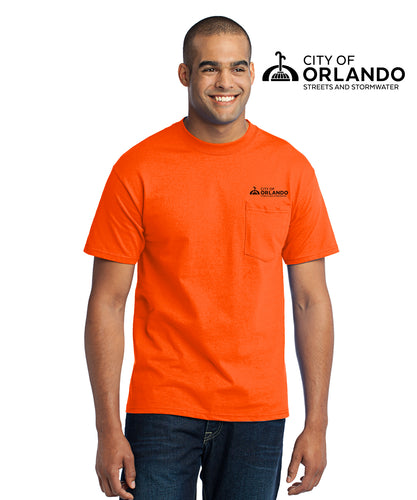 Streets & Stormwater - Port & Company® - Core Blend Short Sleeve Pocket Tee - PC55P