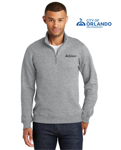 Risk Management - Port & Company® Mens/Unisex Fleece 1/4-Zip Pullover Sweatshirt - PC850Q