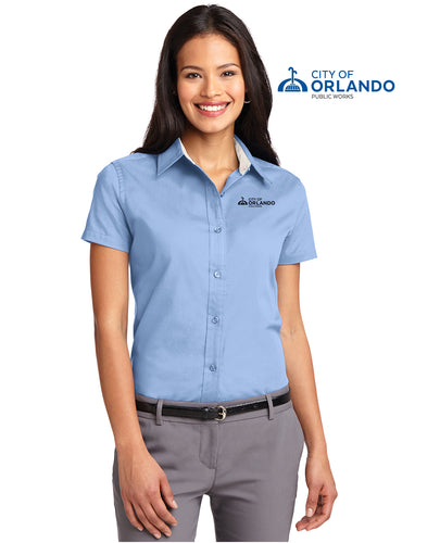 Public Works - Port Authority® Ladies Short Sleeve Easy Care Shirt - L508