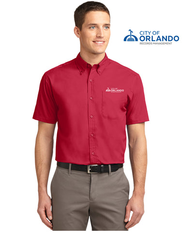 Records Management - Port Authority® Men's Short Sleeve Easy Care Shirt - S508