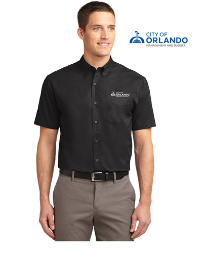 Management And Budget - Port Authority® Men's Short Sleeve Easy Care Shirt - S508