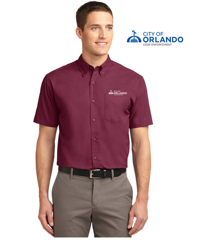 Code Enforcement - Port Authority® Men's Short Sleeve Easy Care Shirt - S508