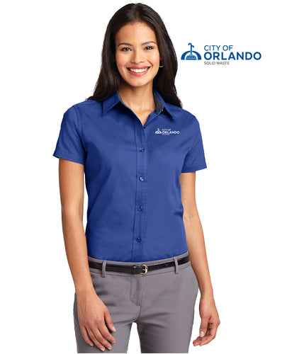 Solid Waste - Port Authority® Ladies Short Sleeve Easy Care Shirt - L508