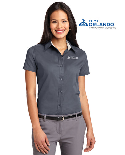 Transportation Engineering - Port Authority® Ladies Short Sleeve Easy Care Shirt - L508