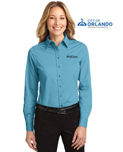 Records Management - Port Authority® Ladies Long Sleeve Easy Care Shirt - L608